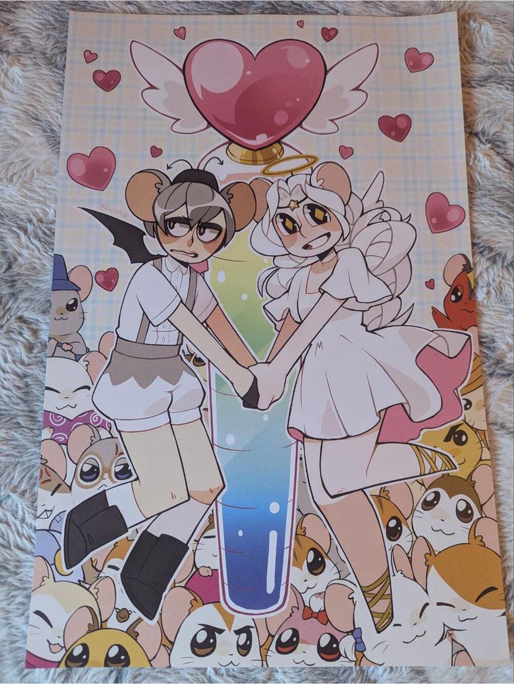 Hamtaro Ham Ham Heartbreak Spat and Harmony art print poster
